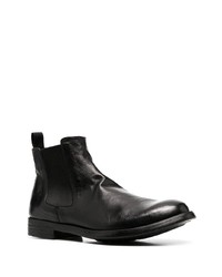 schwarze Chelsea Boots aus Leder von Officine Creative