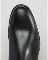 schwarze Chelsea Boots aus Leder von Selected