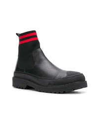 schwarze Chelsea Boots aus Leder von Neil Barrett