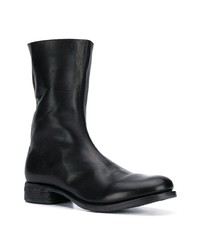 schwarze Chelsea Boots aus Leder von A Diciannoveventitre