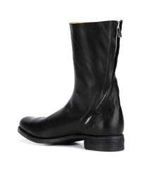 schwarze Chelsea Boots aus Leder von A Diciannoveventitre