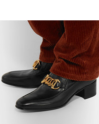 schwarze Chelsea Boots aus Leder von Gucci