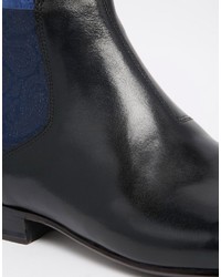 schwarze Chelsea Boots aus Leder von Ted Baker