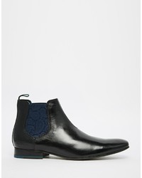 schwarze Chelsea Boots aus Leder von Ted Baker