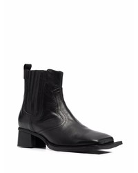 schwarze Chelsea Boots aus Leder von Ninamounah