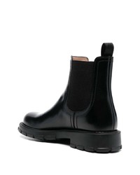 schwarze Chelsea Boots aus Leder von Salvatore Ferragamo