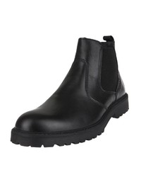 schwarze Chelsea Boots aus Leder von IGI&CO