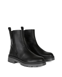 schwarze Chelsea Boots aus Leder von Giuseppe Zanotti