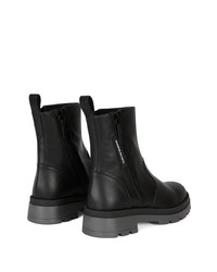 schwarze Chelsea Boots aus Leder von Giuseppe Zanotti