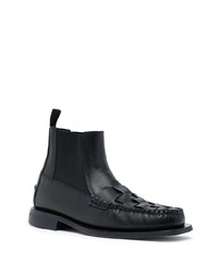 schwarze Chelsea Boots aus Leder von Hereu