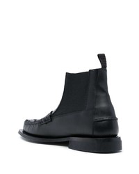 schwarze Chelsea Boots aus Leder von Hereu