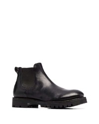 schwarze Chelsea Boots aus Leder von Officine Creative