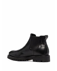 schwarze Chelsea Boots aus Leder von Officine Creative