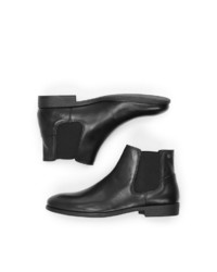 schwarze Chelsea Boots aus Leder von Jack & Jones