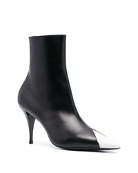 schwarze Chelsea Boots aus Leder von Saint Laurent