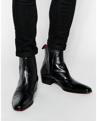 schwarze Chelsea Boots aus Leder von Jeffery West