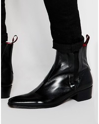 schwarze Chelsea Boots aus Leder von Jeffery West