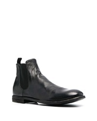 schwarze Chelsea Boots aus Leder von Officine Creative