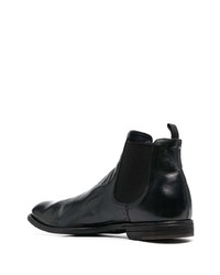 schwarze Chelsea Boots aus Leder von Officine Creative