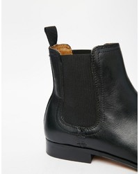 schwarze Chelsea Boots aus Leder