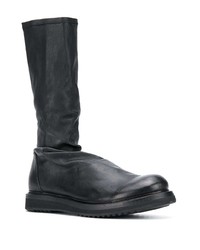 schwarze Chelsea Boots aus Leder von Rick Owens