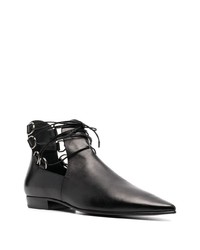 schwarze Chelsea Boots aus Leder von Saint Laurent