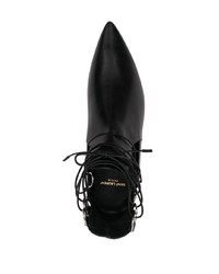 schwarze Chelsea Boots aus Leder von Saint Laurent