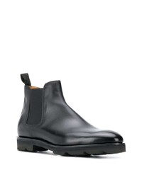 schwarze Chelsea Boots aus Leder von John Lobb