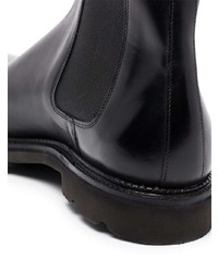 schwarze Chelsea Boots aus Leder von John Lobb