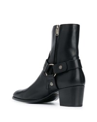 schwarze Chelsea Boots aus Leder von Saint Laurent