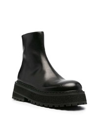 schwarze Chelsea Boots aus Leder von Marsèll