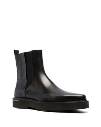 schwarze Chelsea Boots aus Leder von Cesare Paciotti