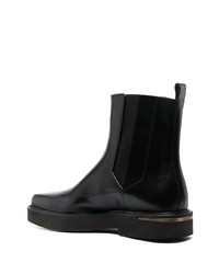 schwarze Chelsea Boots aus Leder von Cesare Paciotti