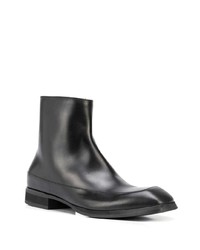 schwarze Chelsea Boots aus Leder von The Row