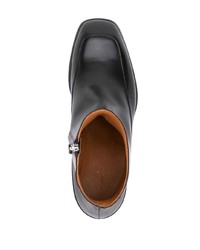 schwarze Chelsea Boots aus Leder von The Row