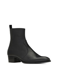 schwarze Chelsea Boots aus Leder von Saint Laurent