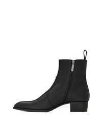 schwarze Chelsea Boots aus Leder von Saint Laurent