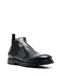 schwarze Chelsea Boots aus Leder von Officine Creative