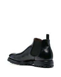 schwarze Chelsea Boots aus Leder von Officine Creative