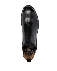 schwarze Chelsea Boots aus Leder von Officine Creative