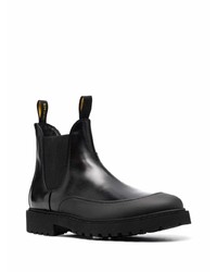 schwarze Chelsea Boots aus Leder von Doucal's