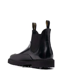 schwarze Chelsea Boots aus Leder von Doucal's