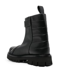 schwarze Chelsea Boots aus Leder von Moschino