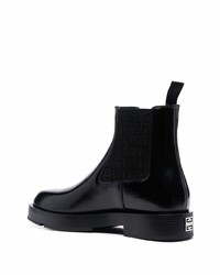 schwarze Chelsea Boots aus Leder von Givenchy