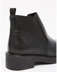 schwarze Chelsea Boots aus Leder von Bronx