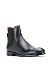 schwarze Chelsea Boots aus Leder von Ermenegildo Zegna