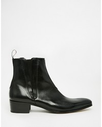 schwarze Chelsea Boots aus Leder von Jeffery West