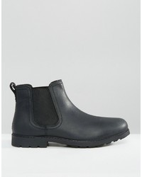 schwarze Chelsea Boots aus Leder von Red Tape