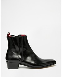 schwarze Chelsea Boots aus Leder von Jeffery West