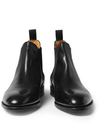 schwarze Chelsea Boots aus Leder von John Lobb